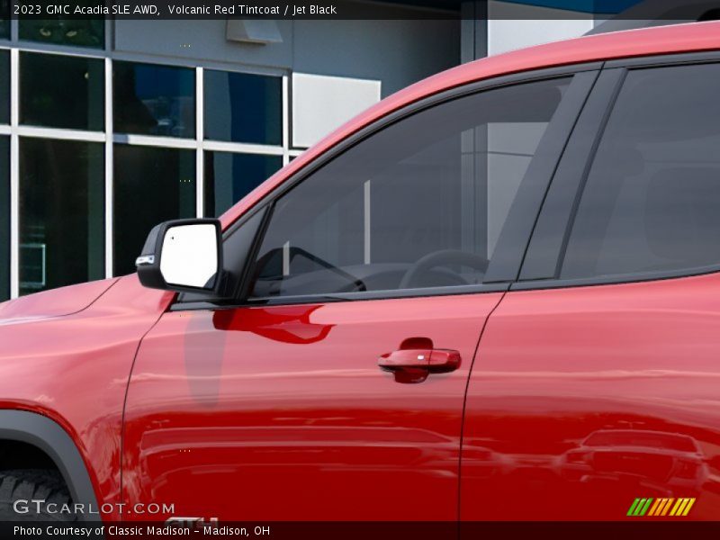 Volcanic Red Tintcoat / Jet Black 2023 GMC Acadia SLE AWD