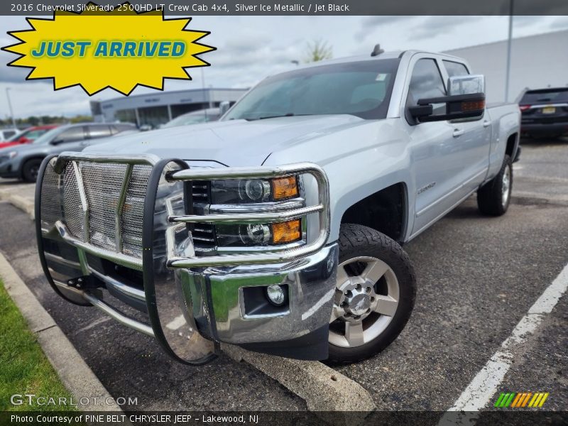 Silver Ice Metallic / Jet Black 2016 Chevrolet Silverado 2500HD LT Crew Cab 4x4