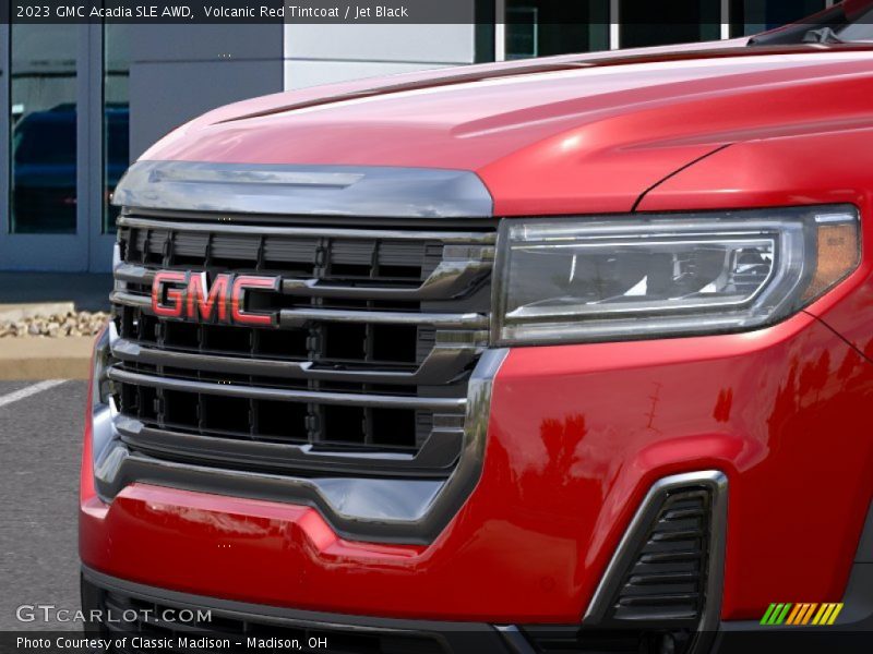 Volcanic Red Tintcoat / Jet Black 2023 GMC Acadia SLE AWD
