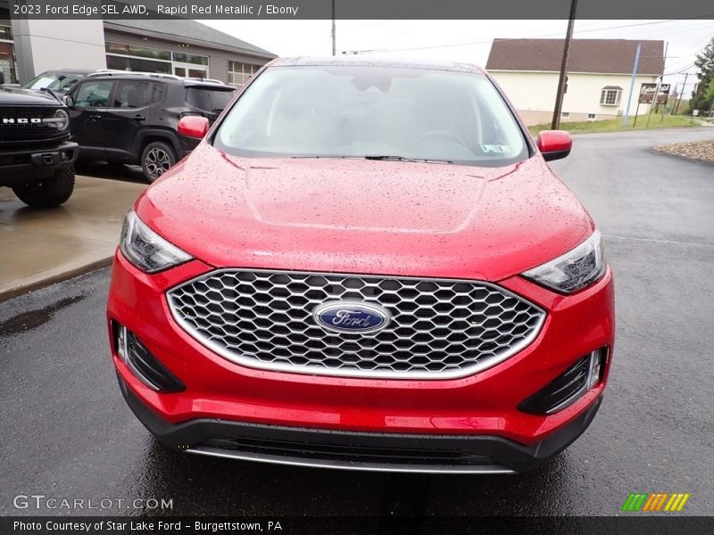 Rapid Red Metallic / Ebony 2023 Ford Edge SEL AWD