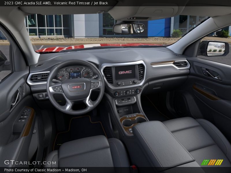 Volcanic Red Tintcoat / Jet Black 2023 GMC Acadia SLE AWD