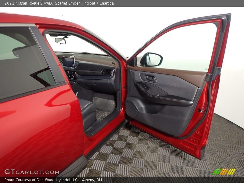 Scarlet Ember Tintcoat / Charcoal 2021 Nissan Rogue S AWD