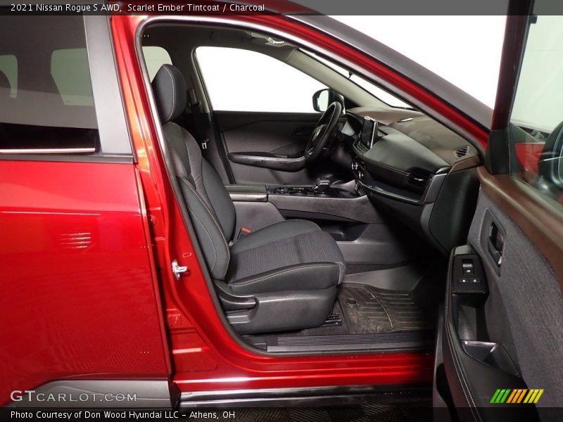 Scarlet Ember Tintcoat / Charcoal 2021 Nissan Rogue S AWD