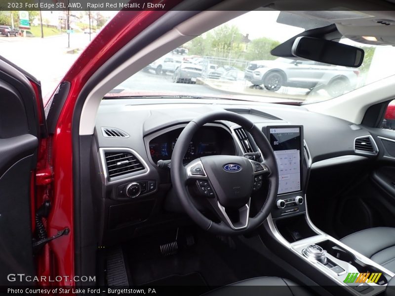 Rapid Red Metallic / Ebony 2023 Ford Edge SEL AWD