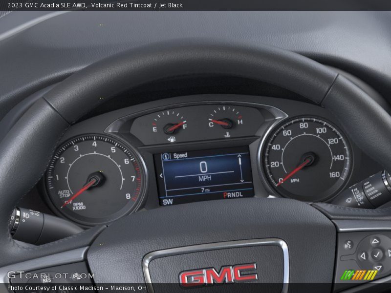 Volcanic Red Tintcoat / Jet Black 2023 GMC Acadia SLE AWD