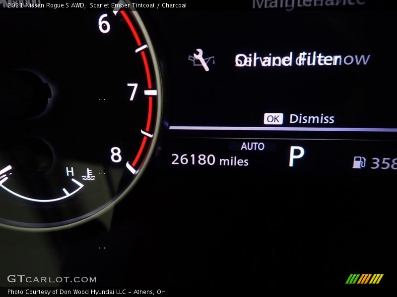 Scarlet Ember Tintcoat / Charcoal 2021 Nissan Rogue S AWD