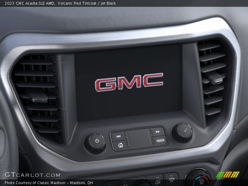 Volcanic Red Tintcoat / Jet Black 2023 GMC Acadia SLE AWD
