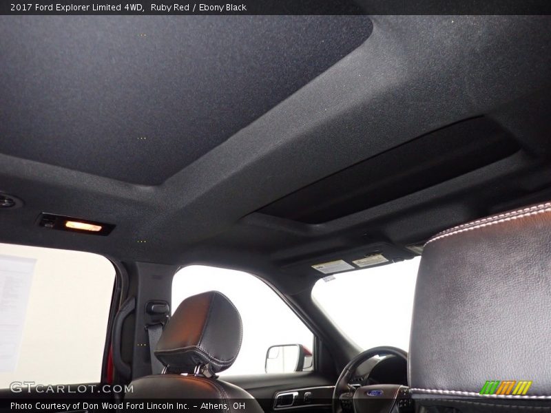 Ruby Red / Ebony Black 2017 Ford Explorer Limited 4WD