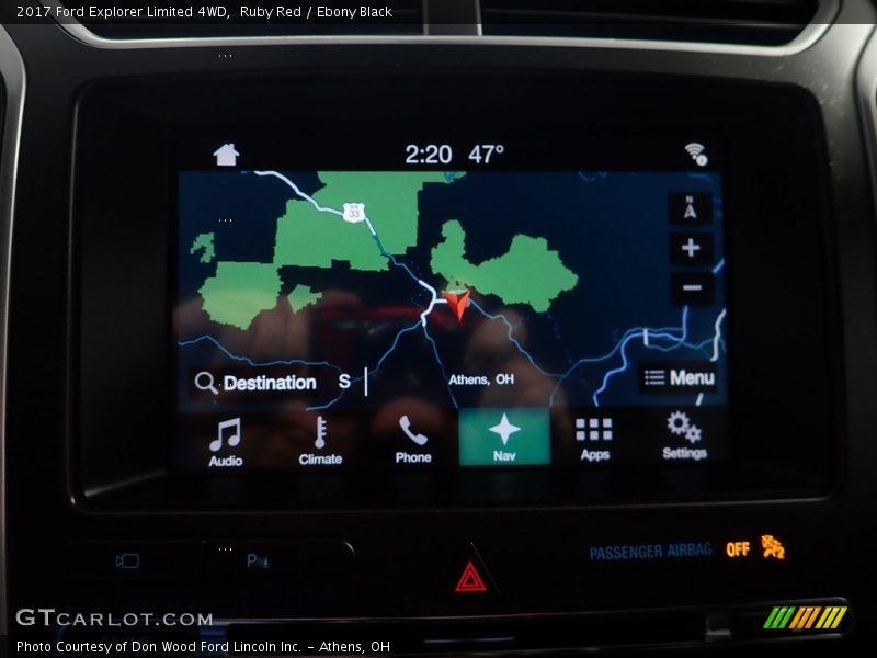 Ruby Red / Ebony Black 2017 Ford Explorer Limited 4WD