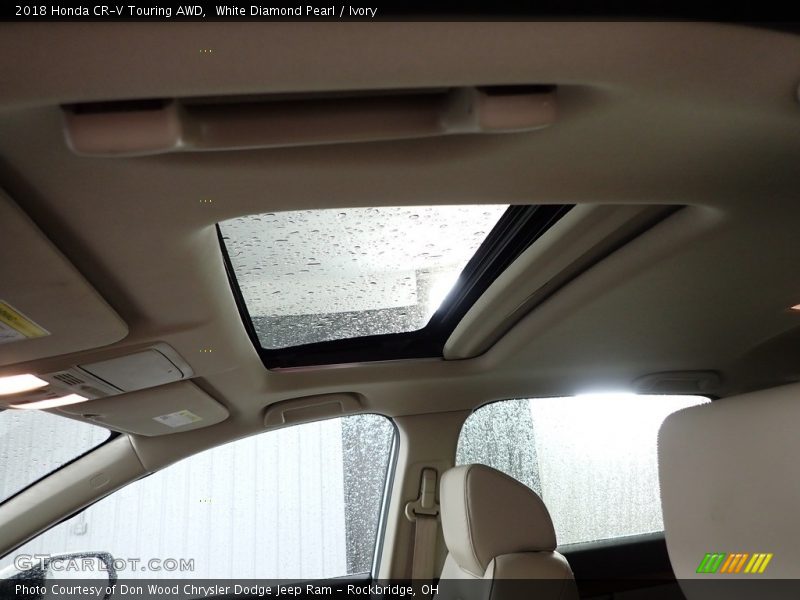 White Diamond Pearl / Ivory 2018 Honda CR-V Touring AWD