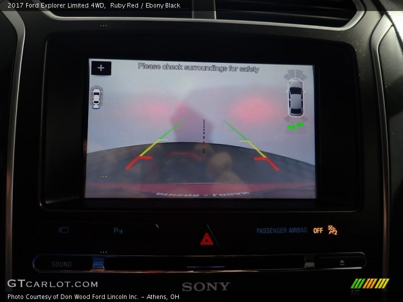 Ruby Red / Ebony Black 2017 Ford Explorer Limited 4WD