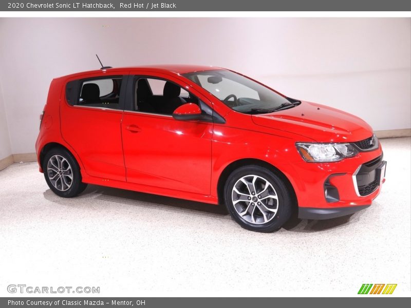 Red Hot / Jet Black 2020 Chevrolet Sonic LT Hatchback