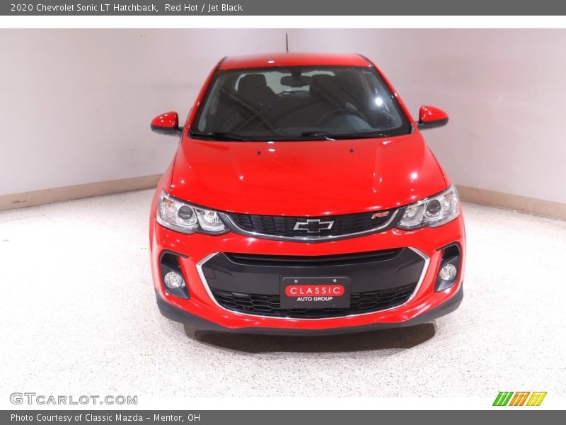 Red Hot / Jet Black 2020 Chevrolet Sonic LT Hatchback