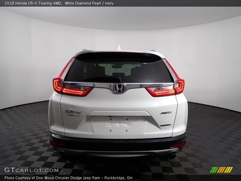 White Diamond Pearl / Ivory 2018 Honda CR-V Touring AWD