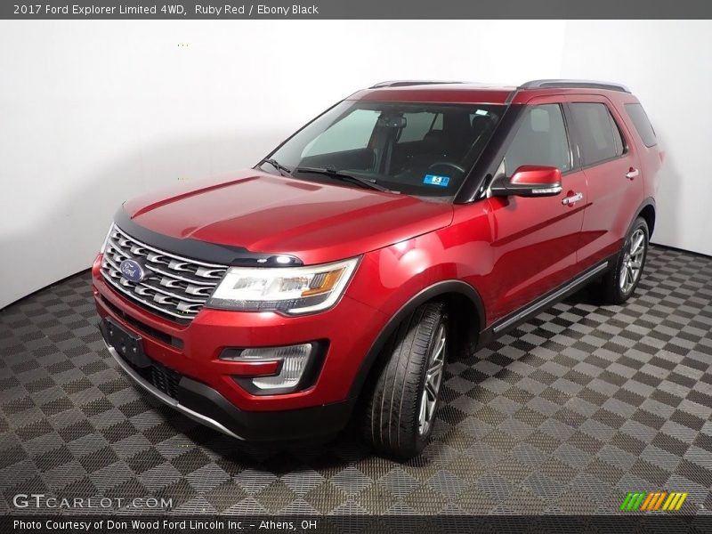 Ruby Red / Ebony Black 2017 Ford Explorer Limited 4WD