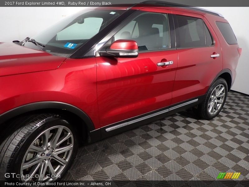 Ruby Red / Ebony Black 2017 Ford Explorer Limited 4WD