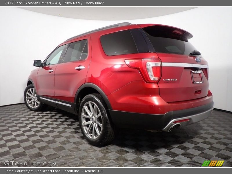 Ruby Red / Ebony Black 2017 Ford Explorer Limited 4WD