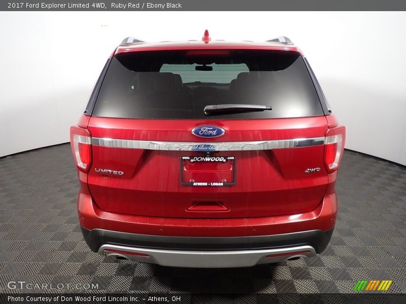 Ruby Red / Ebony Black 2017 Ford Explorer Limited 4WD
