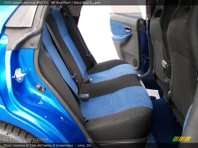 WR Blue Pearl / Black/Blue Ecsaine 2005 Subaru Impreza WRX STi