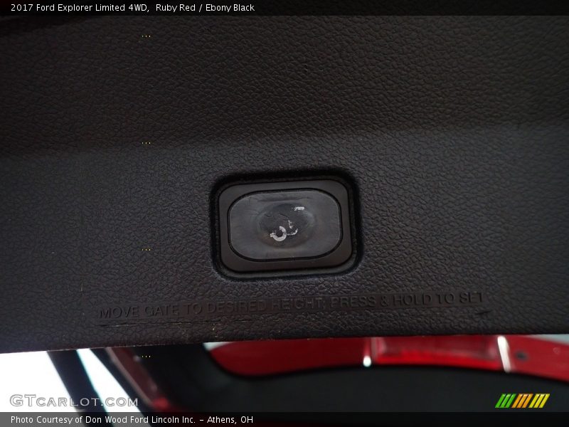 Ruby Red / Ebony Black 2017 Ford Explorer Limited 4WD
