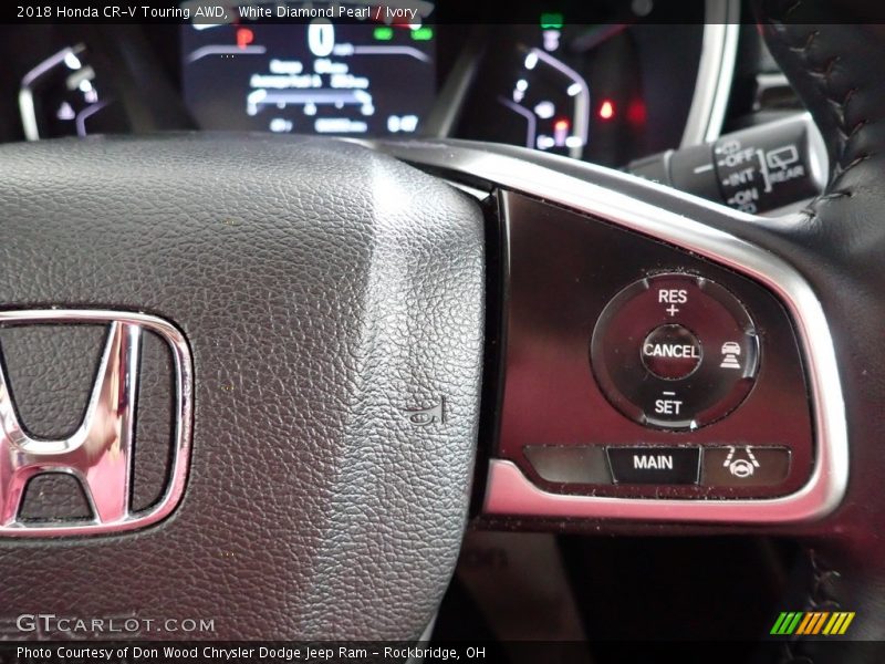 White Diamond Pearl / Ivory 2018 Honda CR-V Touring AWD