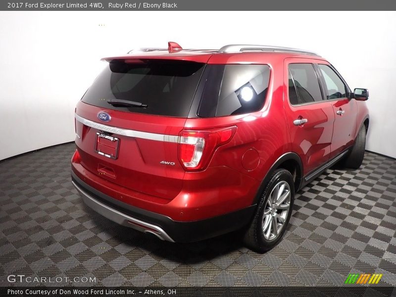 Ruby Red / Ebony Black 2017 Ford Explorer Limited 4WD