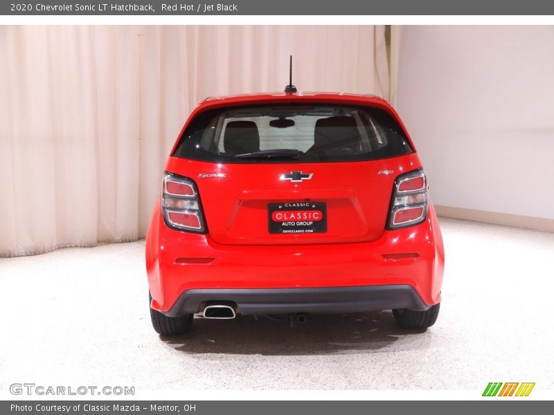 Red Hot / Jet Black 2020 Chevrolet Sonic LT Hatchback