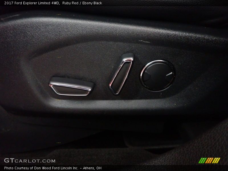 Ruby Red / Ebony Black 2017 Ford Explorer Limited 4WD