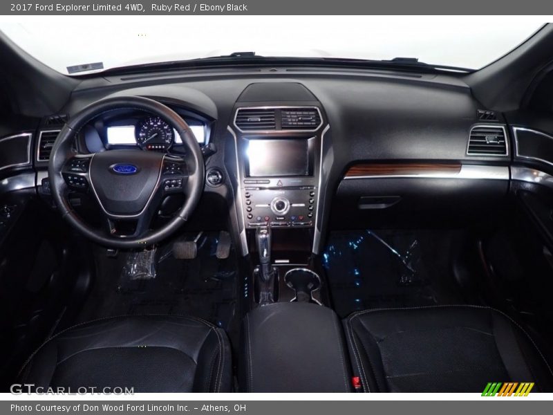 Ruby Red / Ebony Black 2017 Ford Explorer Limited 4WD