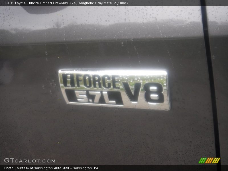 Magnetic Gray Metallic / Black 2016 Toyota Tundra Limited CrewMax 4x4