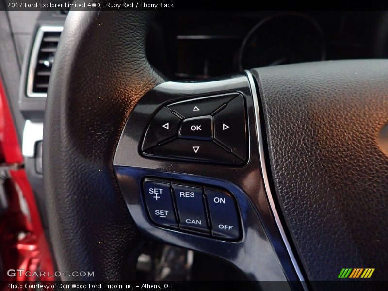 Ruby Red / Ebony Black 2017 Ford Explorer Limited 4WD