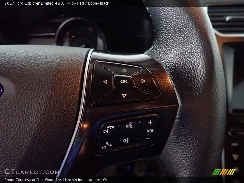 Ruby Red / Ebony Black 2017 Ford Explorer Limited 4WD