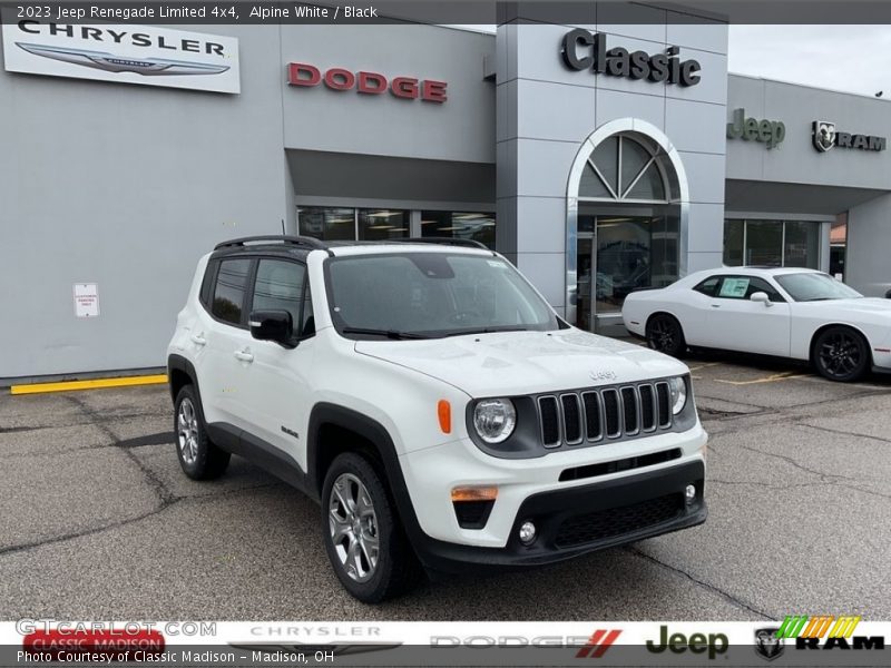 Alpine White / Black 2023 Jeep Renegade Limited 4x4