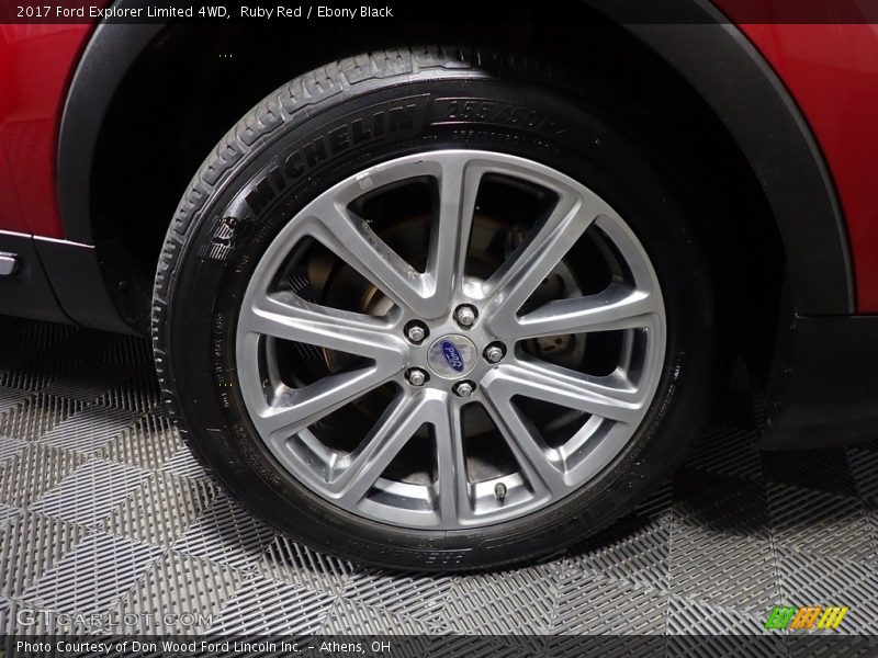 Ruby Red / Ebony Black 2017 Ford Explorer Limited 4WD