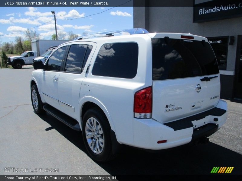 Pearl White / Charcoal 2015 Nissan Armada Platinum 4x4