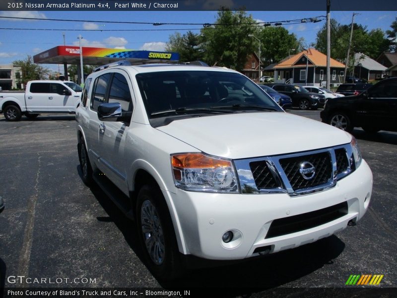 Pearl White / Charcoal 2015 Nissan Armada Platinum 4x4