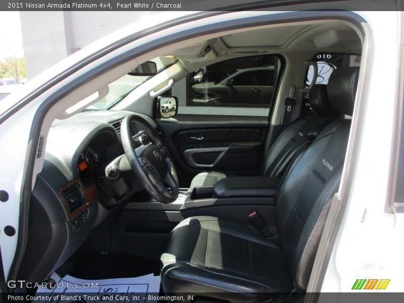Pearl White / Charcoal 2015 Nissan Armada Platinum 4x4