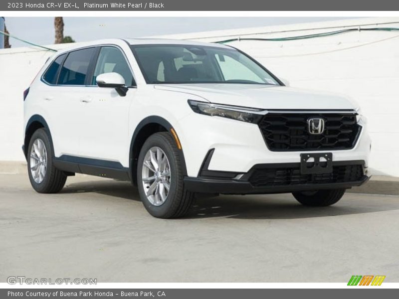 Platinum White Pearl / Black 2023 Honda CR-V EX-L