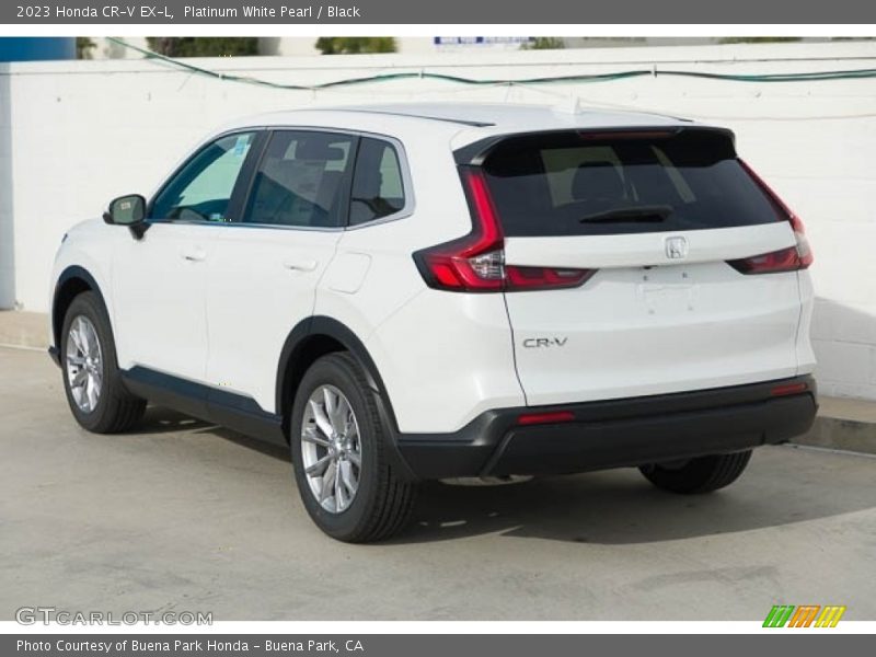 Platinum White Pearl / Black 2023 Honda CR-V EX-L