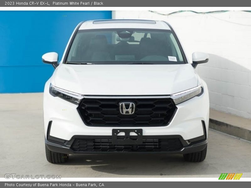 Platinum White Pearl / Black 2023 Honda CR-V EX-L