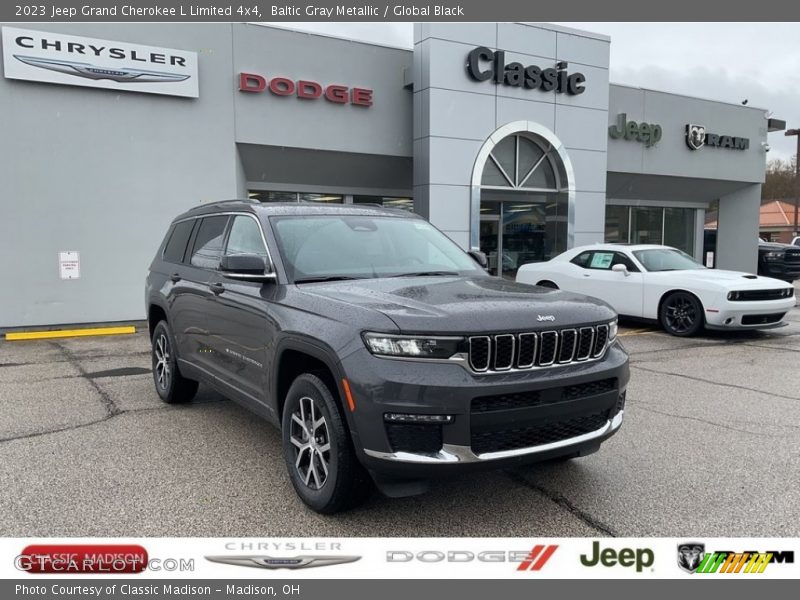 Baltic Gray Metallic / Global Black 2023 Jeep Grand Cherokee L Limited 4x4