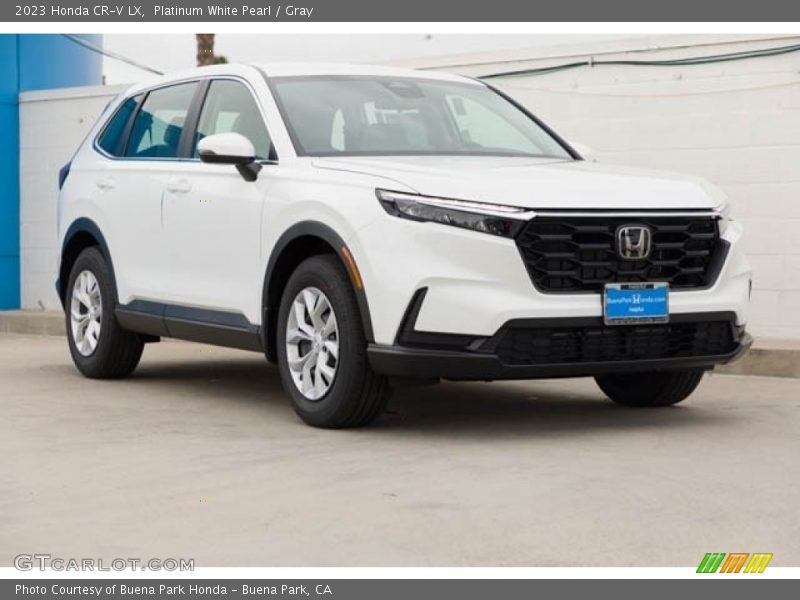 Platinum White Pearl / Gray 2023 Honda CR-V LX