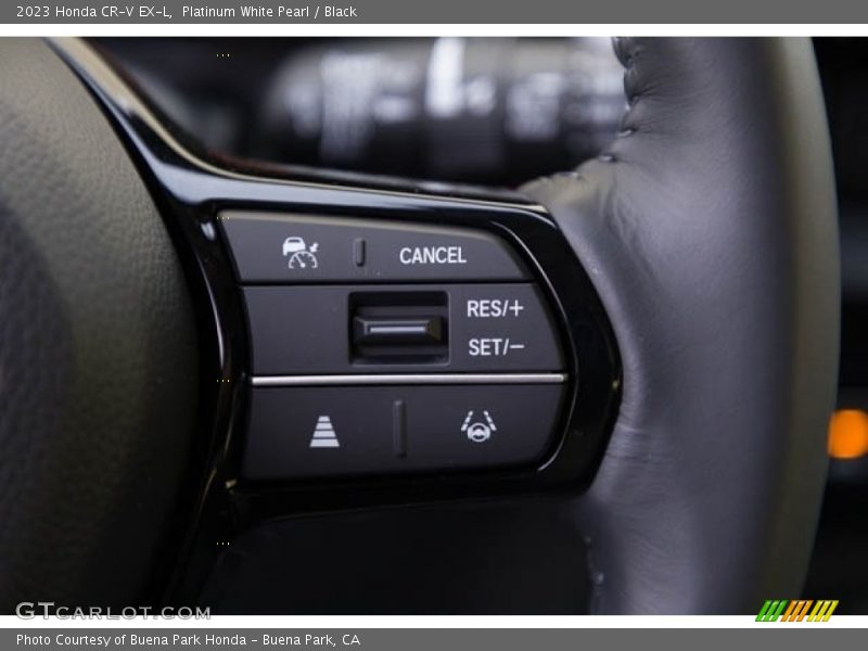 Platinum White Pearl / Black 2023 Honda CR-V EX-L