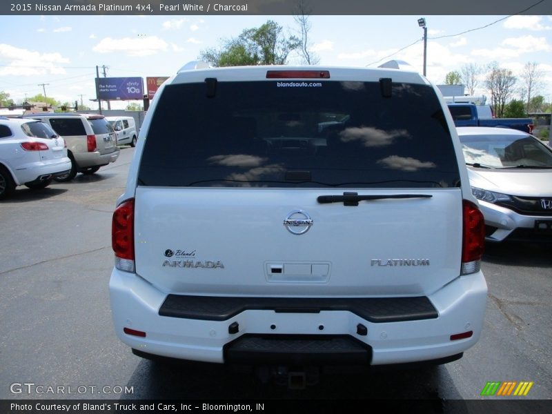 Pearl White / Charcoal 2015 Nissan Armada Platinum 4x4