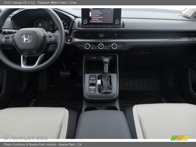 Platinum White Pearl / Gray 2023 Honda CR-V LX