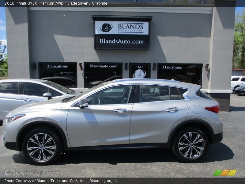 Blade Silver / Graphite 2018 Infiniti QX30 Premium AWD