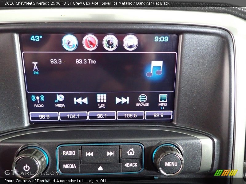 Silver Ice Metallic / Dark Ash/Jet Black 2016 Chevrolet Silverado 2500HD LT Crew Cab 4x4