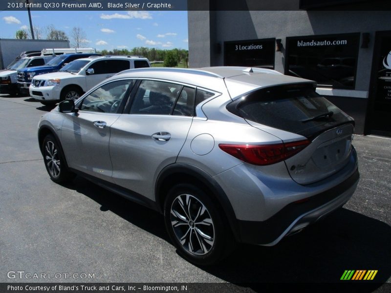 Blade Silver / Graphite 2018 Infiniti QX30 Premium AWD