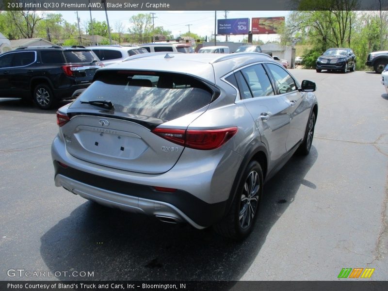 Blade Silver / Graphite 2018 Infiniti QX30 Premium AWD