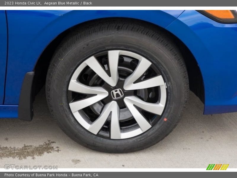 Aegean Blue Metallic / Black 2023 Honda Civic LX